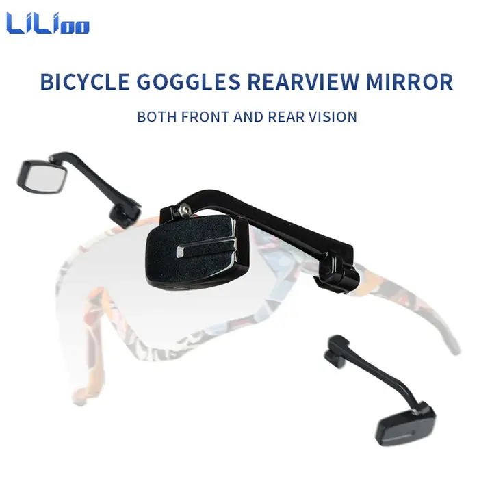 Lunettes d'équitation de vélo avec rétroviseur réglable