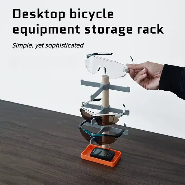 Support de rangement en bois de hêtre massif pour casque de vélo
