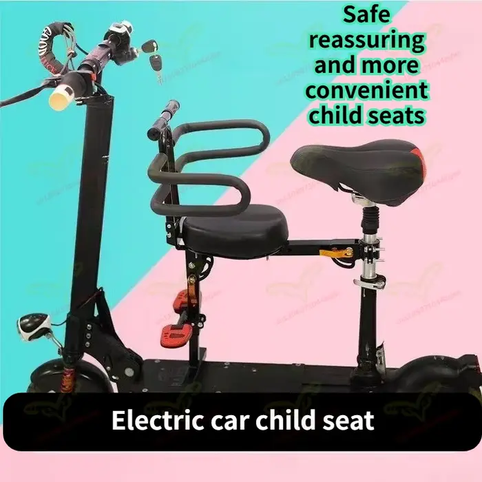 Siège de sécurité enfant pliable avant pour vélo électrique et trottinette
