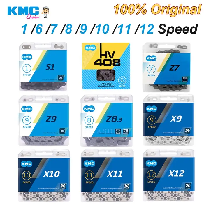 KMC chaîne vtt 12 11 10 9 8 7 6 vitesses vélo de route courant X12 X11 X10 X9 X8 S1 chaînes