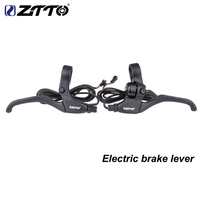 ZTTO-Levier de frein électrique pour vélo électrique, poignée de frein de mise hors tension avec cloche, connecteurs à 2 broches, haute qualité