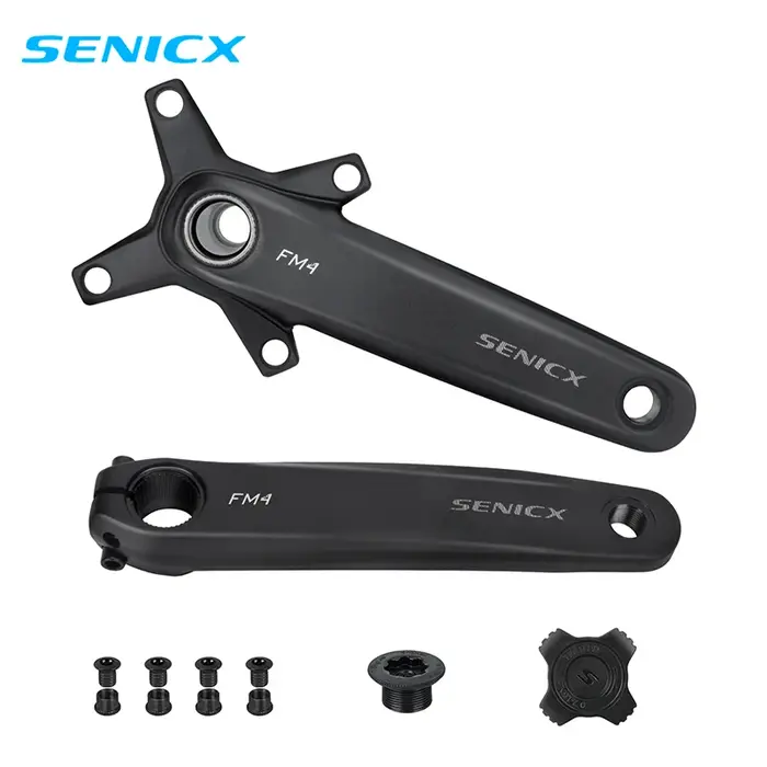 SENICX pédalier de vélo 170mm 104BCD chaîne unique 32T/34T/36T/38T/40T/42T 8/9/10/11/12 vitesses manivelle creuse