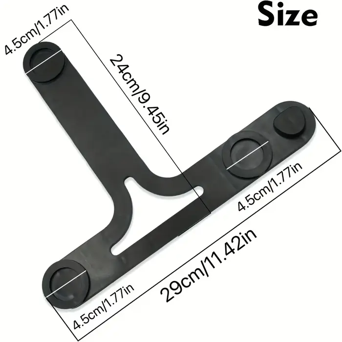 1 plaque coulissante avec patins de protection pour support sécurisé, accessoires TM7, support de ba