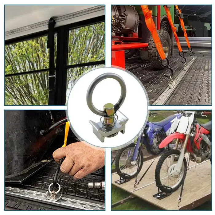 Système d'arrimage de piste en L, Rail d'arrimage de livraison en aluminium pour remorque fermée, fixation de fret en voie en L pour le transfert de Trarvel