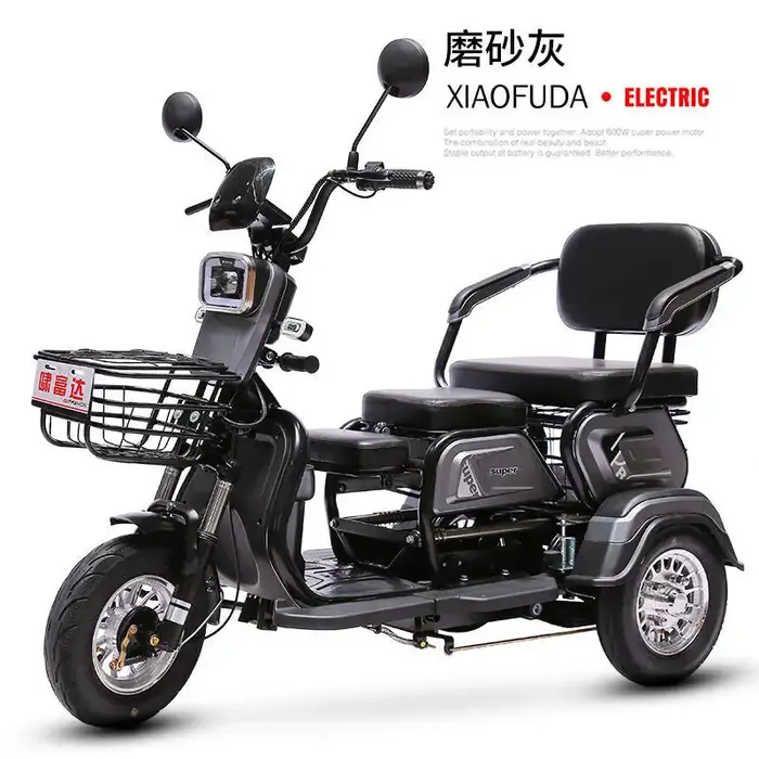 Adulte ménage personnes âgées handicapées mobilité Scooter 1200W Extra Large moteur 72V45AH135km Extra-longue durée de vie de la batterie Tricycle électrique