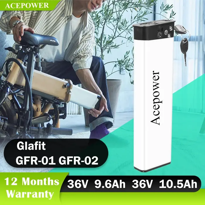 Pour Glafit GFR-01 GFR-02 HoldOn Q1 Ebike Batterie 36V 7.8Ah 9.6Ah 10.5Ah Pliant Vélo Électrique