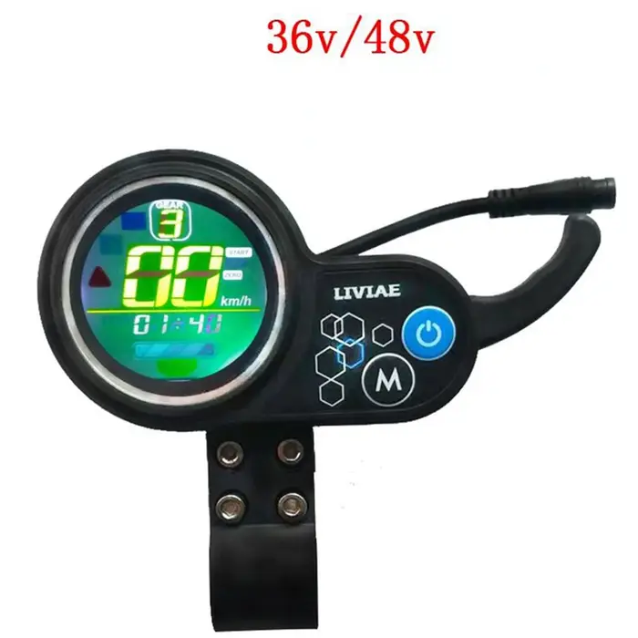 LIVIAE-Contrôleur de moteur sans balais, panneau d'affichage LCD, accélérateur au pouce, vélos électriques, scooter, 36V-48V, 350W