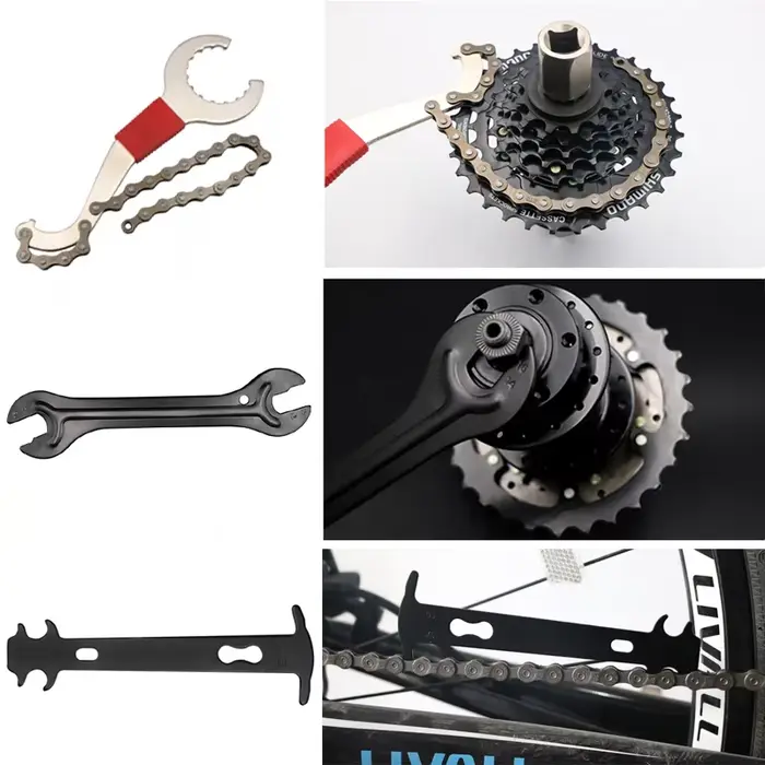 Ensembles d'outils de réparation de vélo, disjoncteur de chaîne, extracteur de manivelle, règle de m
