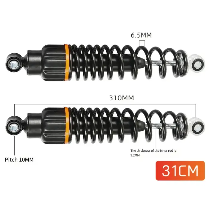 1 paire d'amortisseurs de vélo électrique 25/27/29/31cm