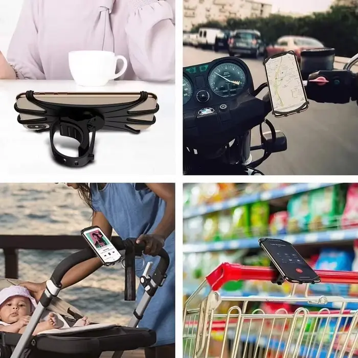 Support de téléphone de vélo universel en Silicone