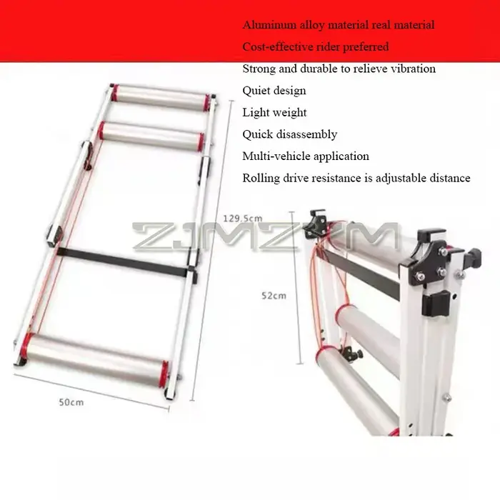 Plate-forme de vélo pliable et silencieuse
