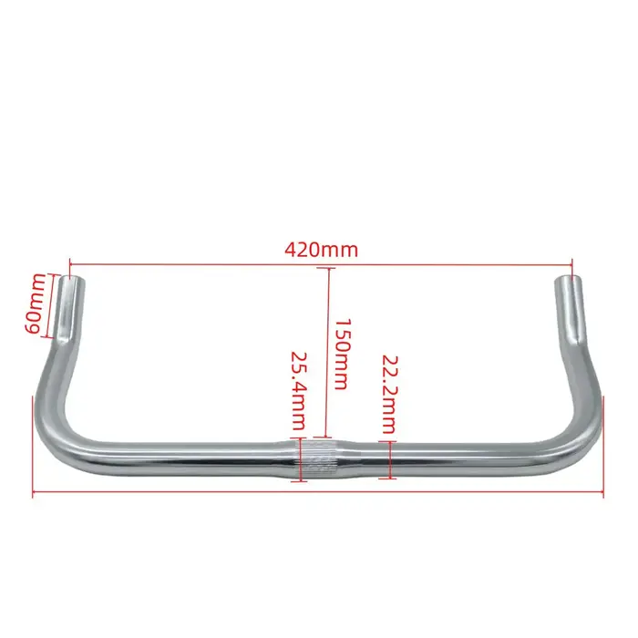 Guidon de vélo de route, guidon Bullhorn, conception légère, prise facile,