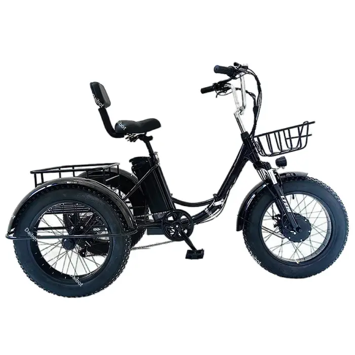 Tricycle électrique pliant à 3 roues de 20 pouces pour adultes