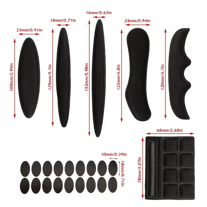Kit de rembourrage de casque 27 pièces