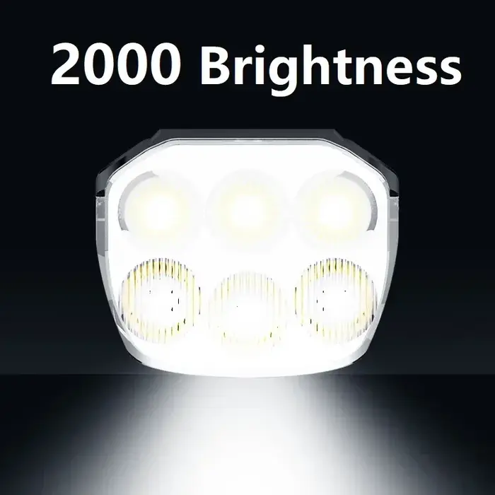 Feu de vélo 2000 Lumens 6LED feux