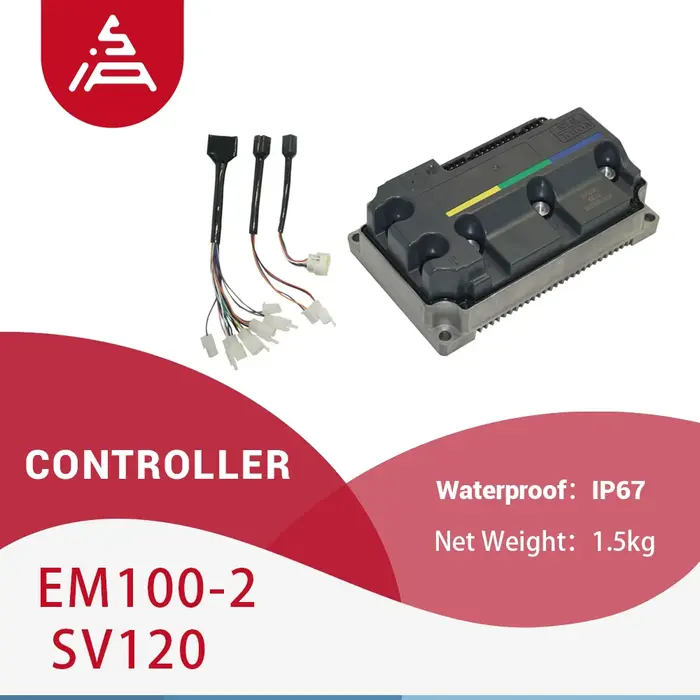 Contrôleur d'ondes sinusoïdales programmable VOTOL EM100-2 SV120 72V, pic 350A, CAN BUS et une inter