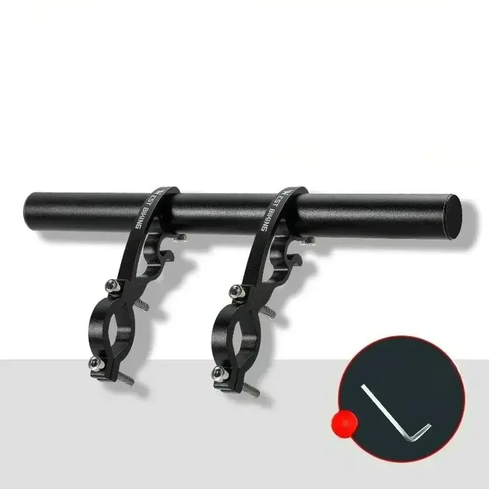 Barre d'extension pour ordinateur de vélo, support de téléphone et éclairage pour guidon en carbone,