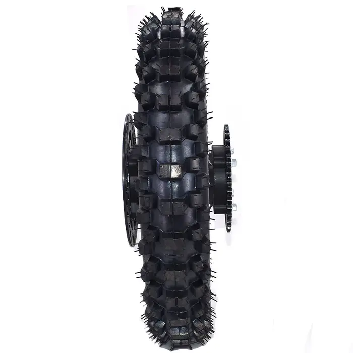Roue arrière 1.85-12 pouces avec pneu 80/100-12 pignon de plaque de disque de frein 190MM # 428 pour moto CRF KLX Kayo BSE Dirt Pit Bike