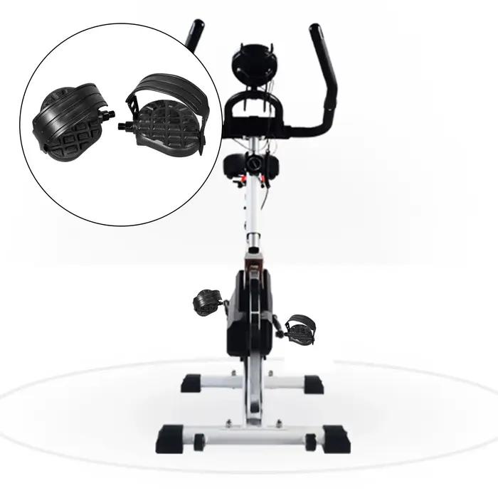 Pédales de vélo d'exercice avec Clips et sangles