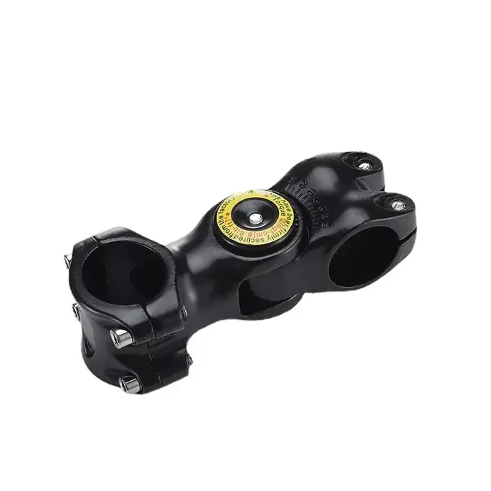 Tige de guidon de vélo réglable en alliage d'aluminium, angle variable de 60 degrés, adaptateur de fourche avant pour vélo de route
