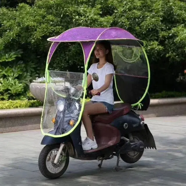 Nouvelle auvent semi-fermé pour scooter et moto électriques, pare-soleil entièrement fermé pour moto