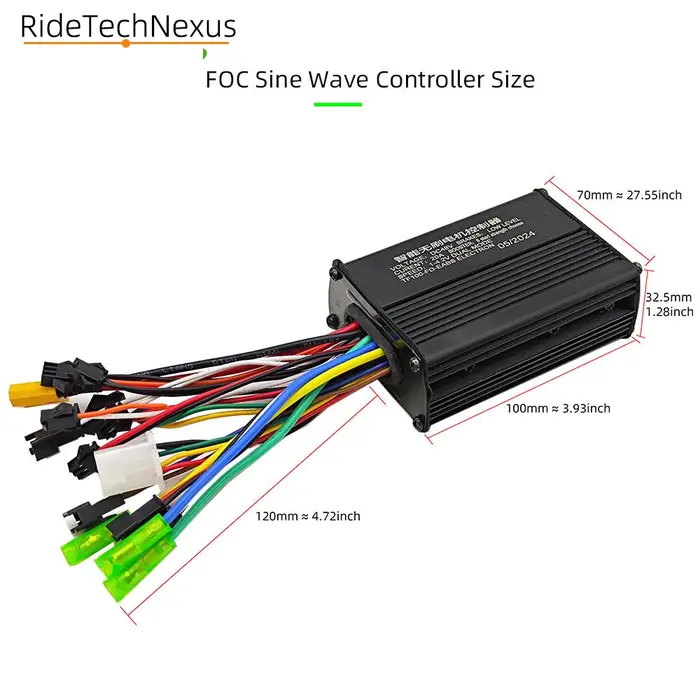 Contrôleur de moteur sans balais à onde sinusoïdale 500W 750W 25A pour vélo électrique VTT et trottinette avec écran LCD couleur S866 gris clair