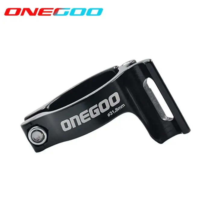 Pince d'adaptateur réglable pour dérailleur de vélo en alliage d'aluminium épais artisanat CNC pour guidon 28.6 31.8 34.9mm noir gris rouge orange vert blanc