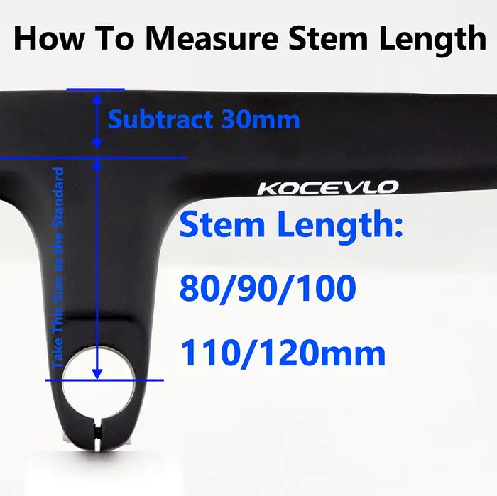 KOCEVLO X01 vélo de route tige entièrement en Fiber de carbone guidon