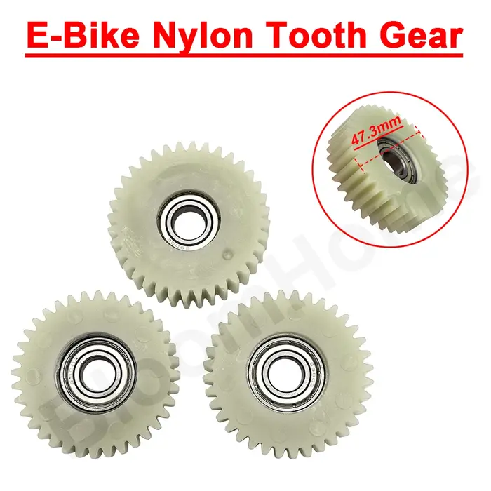 Engrenages planétaires de vélo électrique 47,3x13.5mm 36T, avec roulements 10mm 6900Z, moyeux de rou