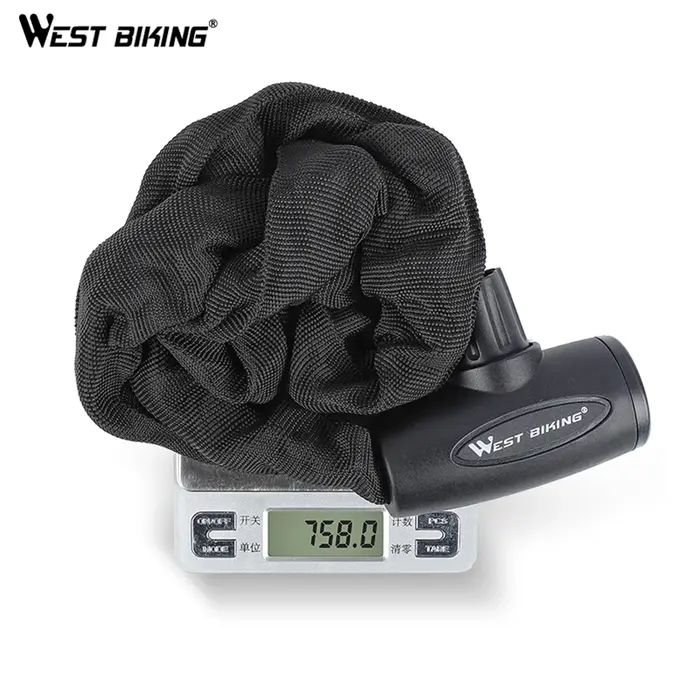 WEST BIKING – serrure de vélo antivol, chaîne de sécurité pour vtt, vélo de route, avec 2 clés, acce