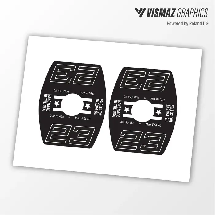 Autocollant vinyle pour trou de valve de jante de vélo VISMAZ G23 Gravel Bike