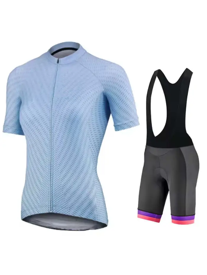 Ensemble de cyclisme à manches courtes pour femmes