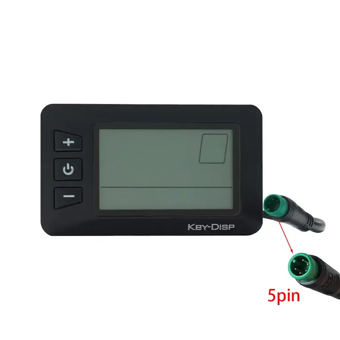 Vélo électrique KD21C écran d'affichage LCD compteur clé DISP 5pin prise mâle 24V 36V 48V 52V panneau de contrôleur de vitesse pour Ebike vtt UART