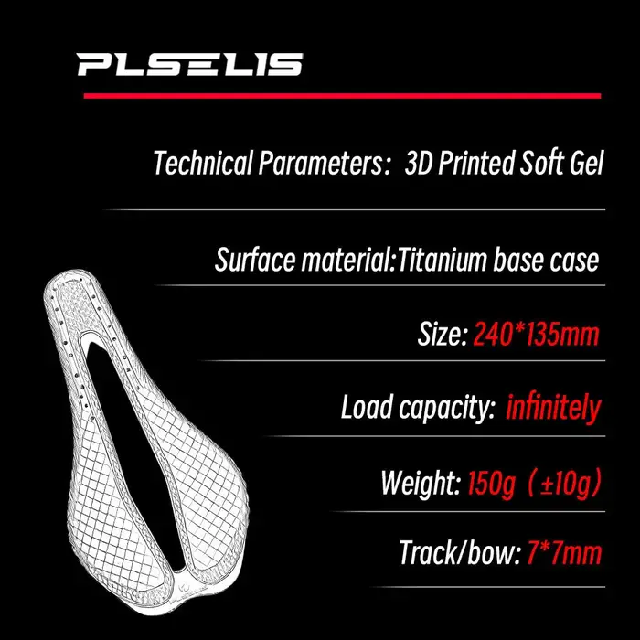 PLSELIS coussin de siège 3D imprimé en alliage de titane