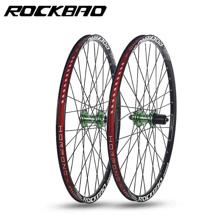 ROCKBAO VTT roues 24/26/27.5/29 pouces frein à disque 4 roulements 7-12 vitesses dégagement rapide 29er vtt roue de vélo