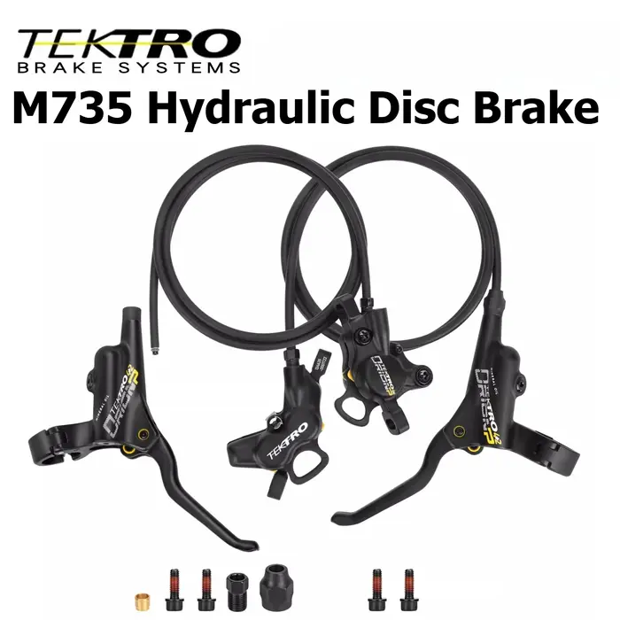 Frein à disque hydraulique pour VTT TEKTRO HD‑M735, étrier avant droit à quatre pistons, étrier arri