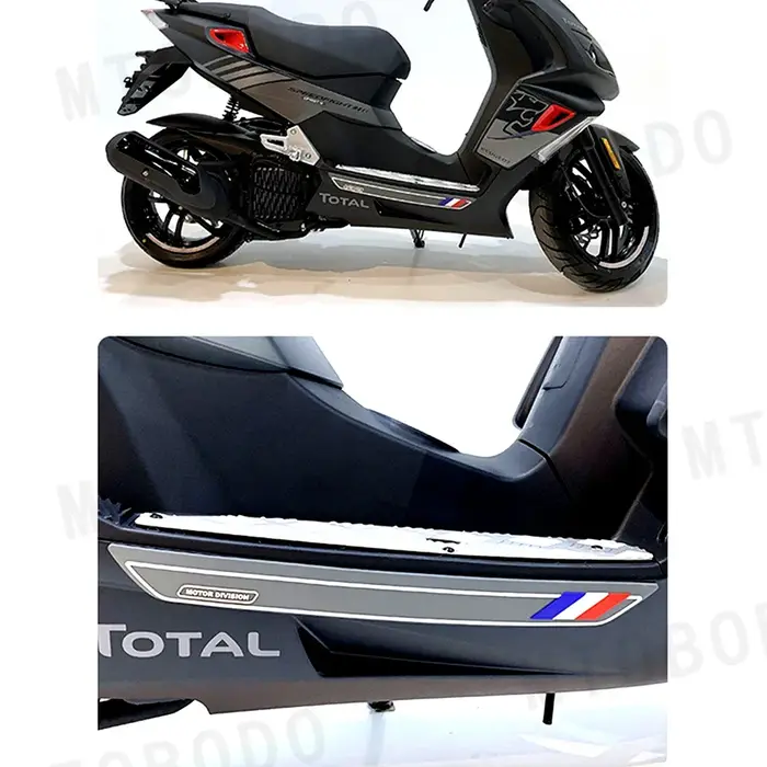 Scooter pour Peugeot Django Fiddle version générale moto moulage bande Anti-collision autocollant de protection décoration mode