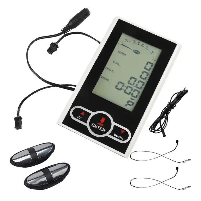 Moniteur de Vélo d'Exercice, Compteur de Vitesse, Stationnaire, Entraîneur Elliptique, Affichage pou