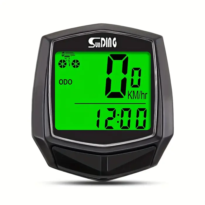 Compteur de vitesse multifonctionnel filaire pour vélo - Grand écran