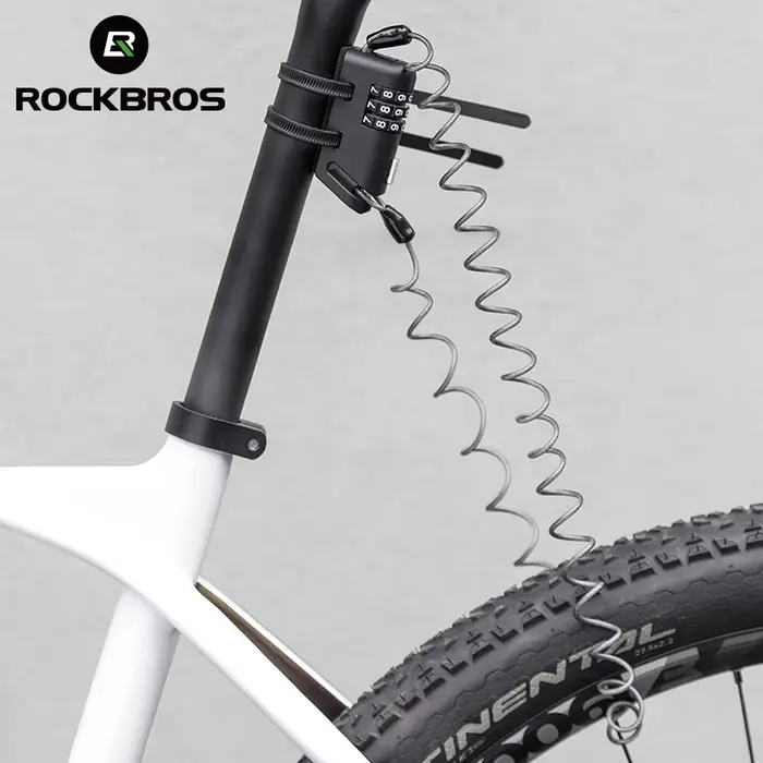 ROCKBROS Mini serrure de vélo à combinaison de 3 chiffres mot de passe antirouille légère Portable multifonction