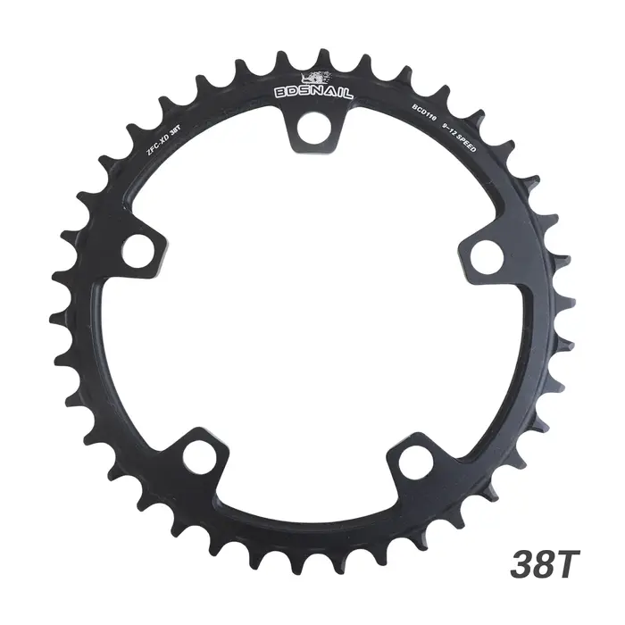 Plateau de chaîne SNAIL 110BCD 5 bras Narrow Wide 38T 40T 42T 44T Rond 1x pour vélos de route, grave