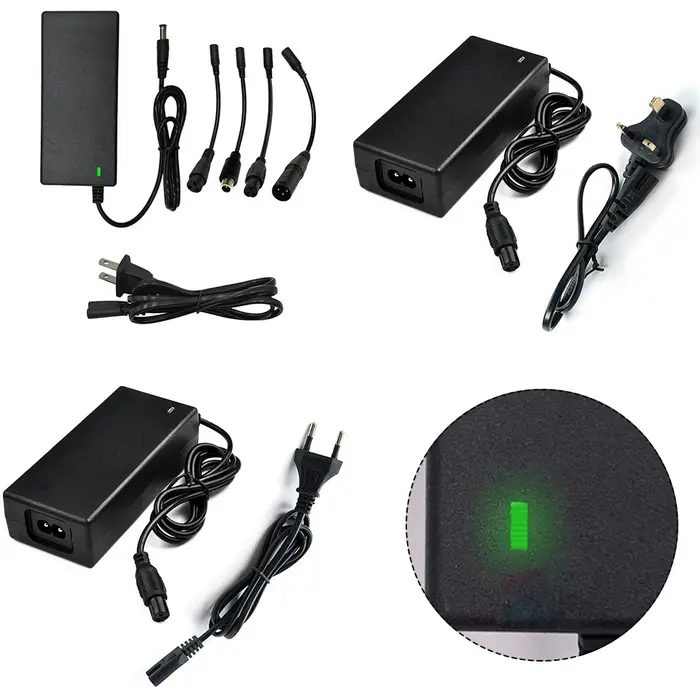 1 pièces adaptateur secteur AC 100-240V noir DC 42V 2A adaptateur secteur pour Scooter électrique ch