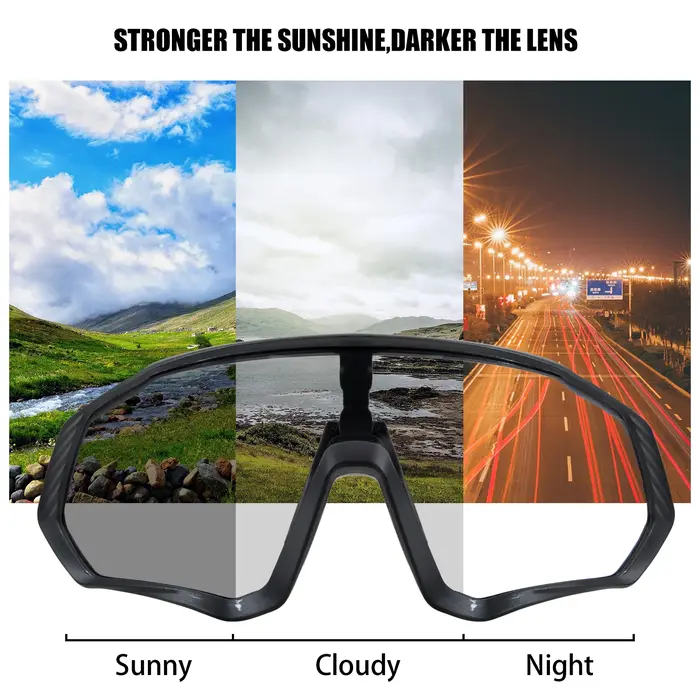 Kapvoe photochromique sport cyclisme lunettes pour hommes femmes vtt montagne route lunettes de vélo