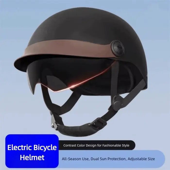 Casque de vélo électrique Ultra léger Vintage, protection solaire, demi-casque de moto respirant, prévention des chutes, casques de sécurité pour l'équitation