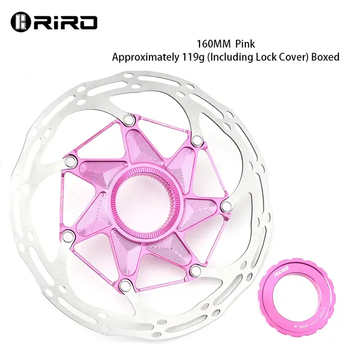 RIRO disques de vélo verrouillage central 140MM 160MM frein Rotor flottant léger haute résistance disque de dissipation