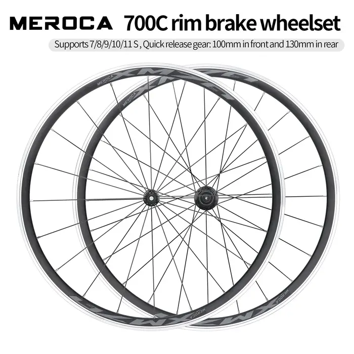 Paire de roues de vélo en alliage d'aluminium ultra-léger