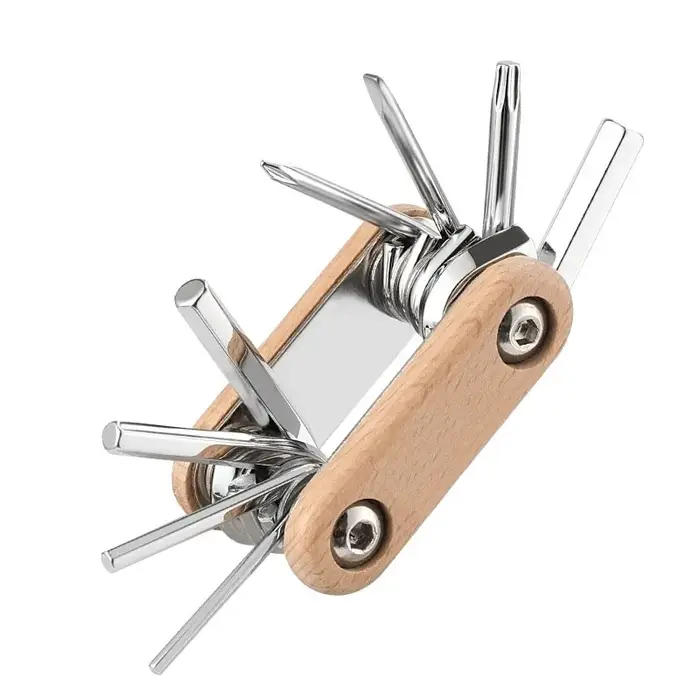 Kit d'outils de réparation de vélos en bois