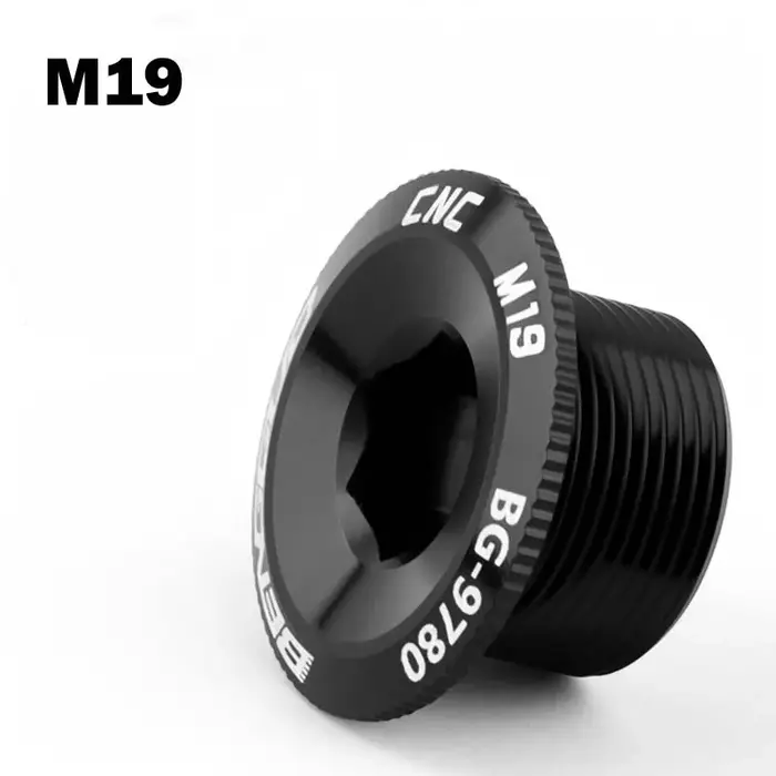 Boulon de manivelle fileté de vélo M18/19/20, en alliage d'aluminium Durable, vis de couvercle de manivelle creuse intégrée, boulon de bras de manivelle vtt, pièces de vélo
