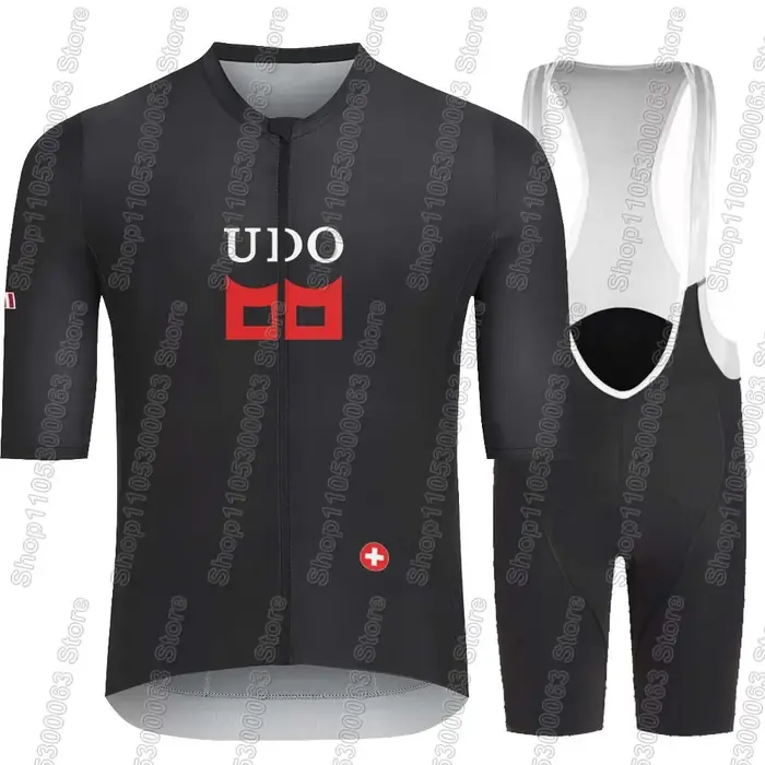 Ensemble Maillot et Cuissard de Cyclisme Équipe Tudorful 2026 – Tenue de Vélo Suisse d'Été pour Route et VTT