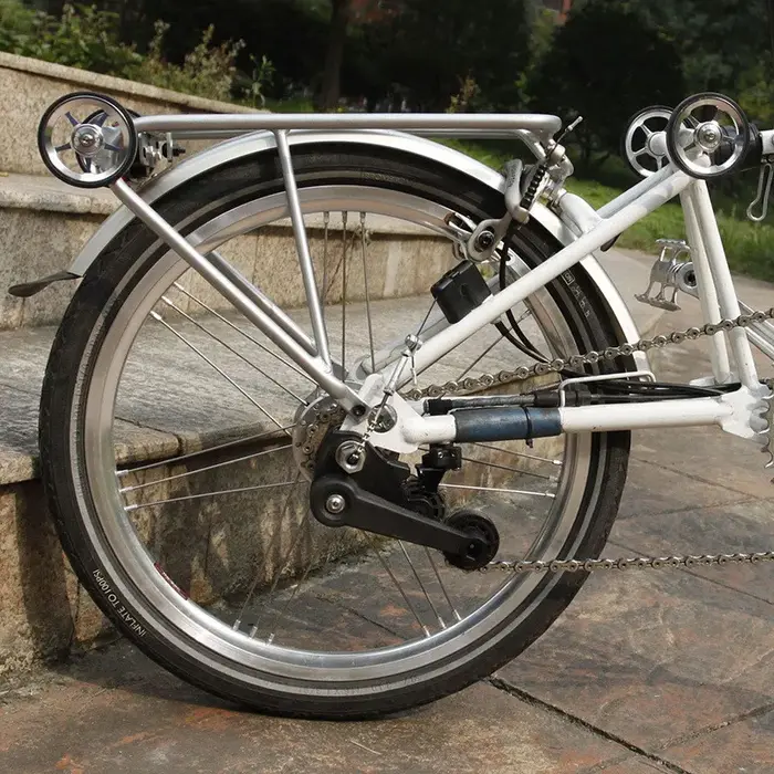 Porte-bagages arrière de vélo pliant pour brompton 3sixy